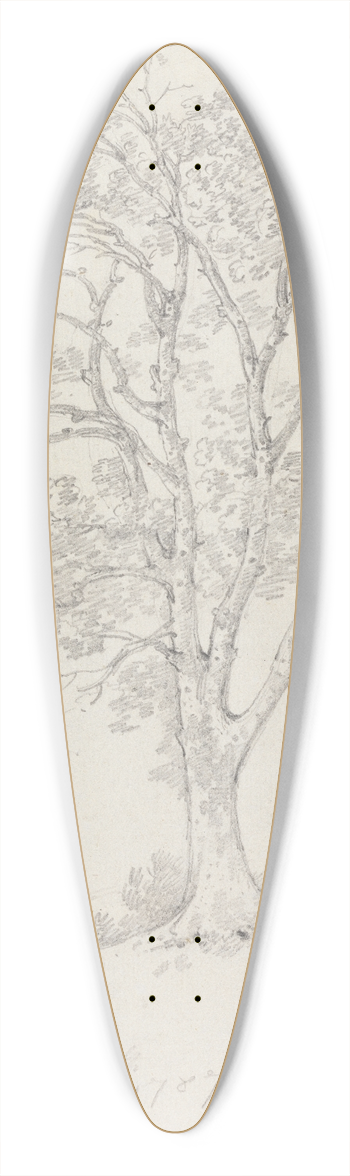 George Howland Beaumont - Tree at Easton Park 39.3 inch art pintail longboard deck