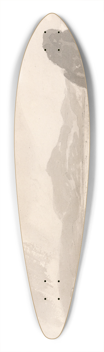 George Howland Beaumont - View over Valley 39.3 inch art pintail longboard deck