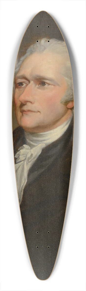 George Howorth - Alexander Hamilton 39.3 inch art pintail longboard deck