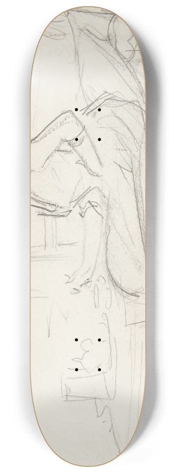 John Singer Sargent - Lady at TeaTable 8.25 inch art skate deck