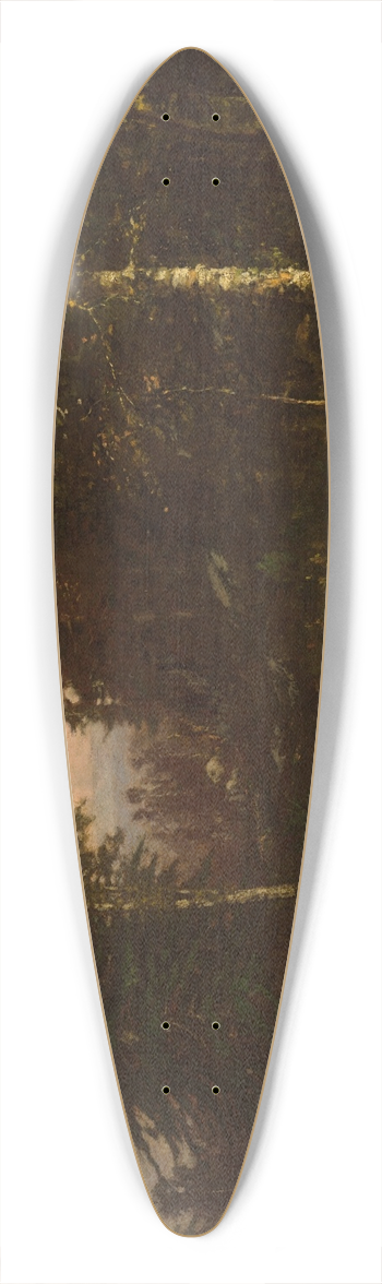George Inness - In theAdirondacks 39.3 inch art pintail longboard deck