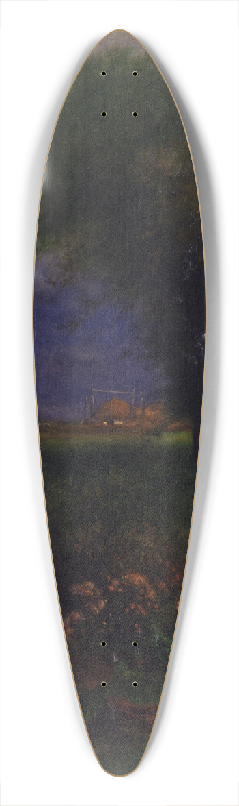 George Inness - September Afternoon 39.3 inch art pintail longboard deck