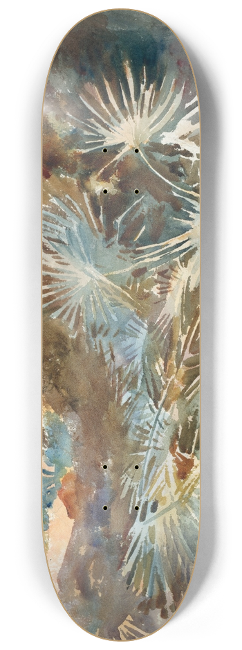 John Singer Sargent - Landscape with Palmettos 8.25 inch art skate deck