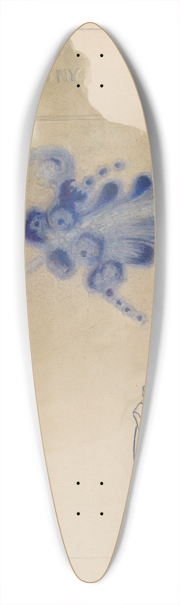 George Loughridge - Crock 39.3 inch art pintail longboard deck