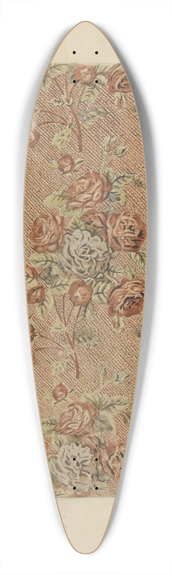 George Loughridge - Printed Textile 39.3 inch art pintail longboard deck
