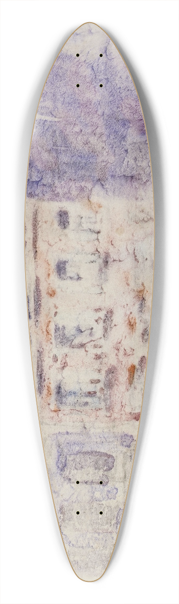 George Luks - City Scene 39.3 inch art pintail longboard deck