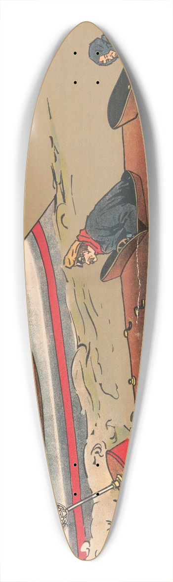 George Markendorff - Motor Boats 39.3 inch art pintail longboard deck
