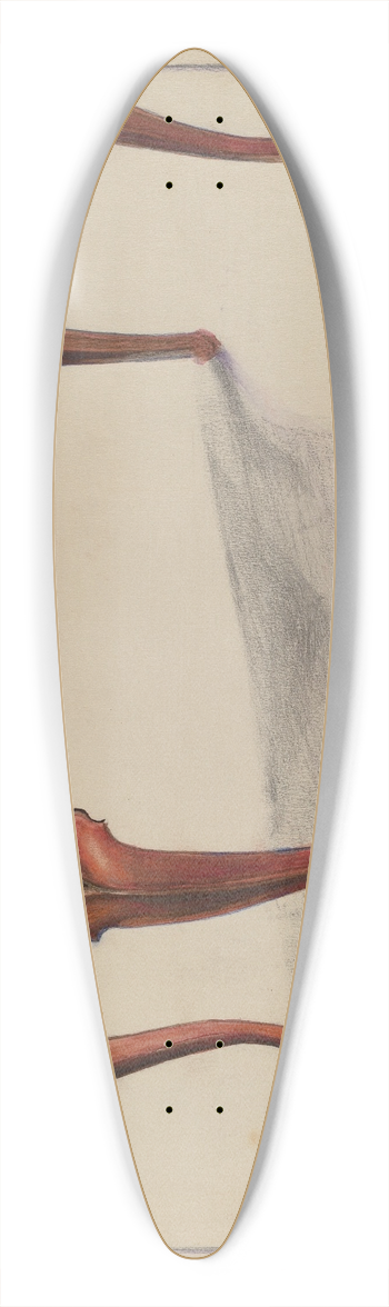 George Nelson - Marble Top Table 39.3 inch art pintail longboard deck