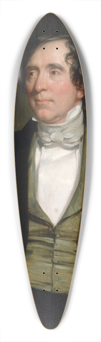 George Peter Alexander Healy - William C. Preston 39.3 inch art pintail longboard deck
