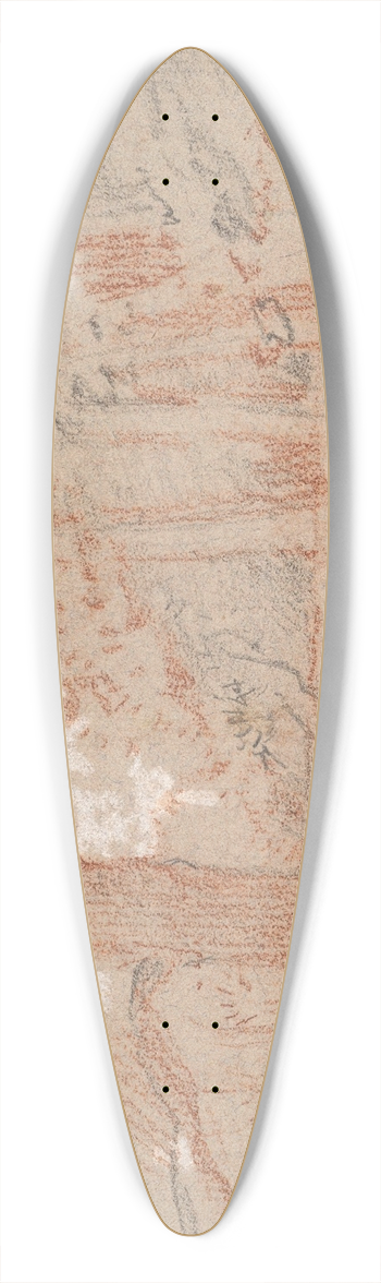George Richmond - Cedar Trees in a Park 39.3 inch art pintail longboard deck