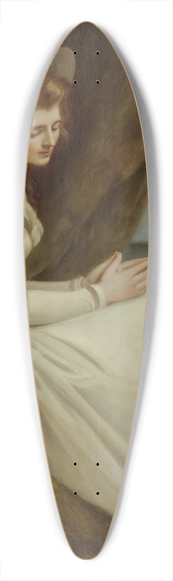 George Romney - Emma Hart,Later Lady Hamilton,As absence 39.3 inch art pintail longboard deck