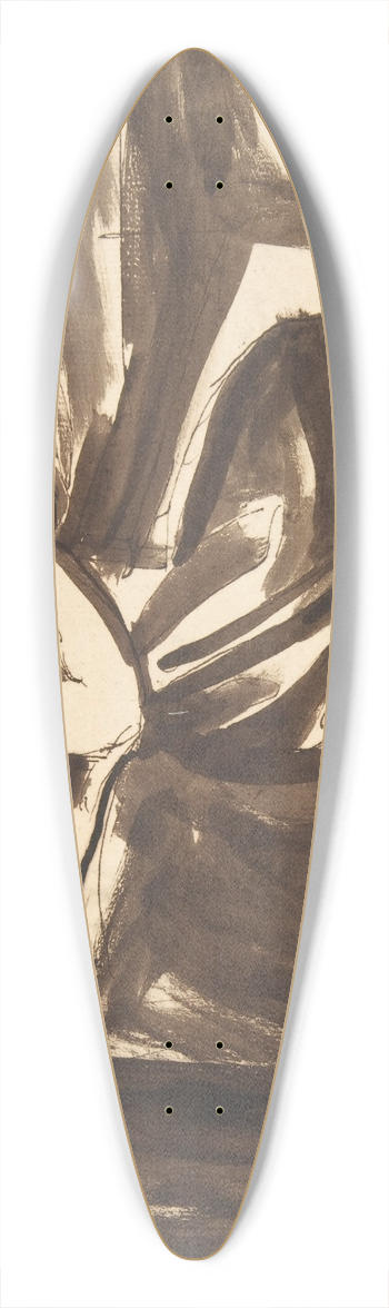 George Romney - Lady Seated at a Table 39.3 inch art pintail longboard deck
