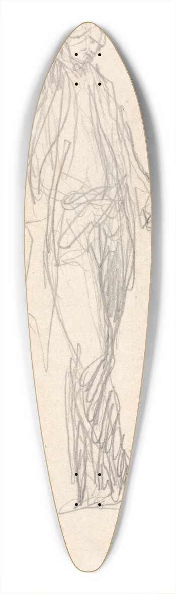 George Romney - Major Thomas Pearson 39.3 inch art pintail longboard deck