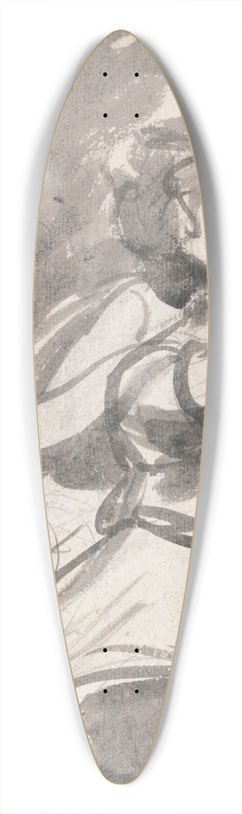 George Romney - Two Sisters 39.3 inch art pintail longboard deck