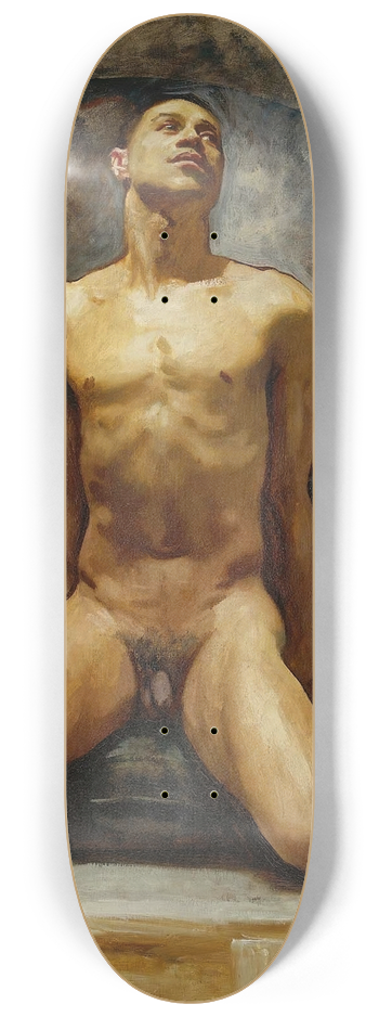 John Singer Sargent - Nude Study of Thomas E. McKeller 8.25 inch art skate deck