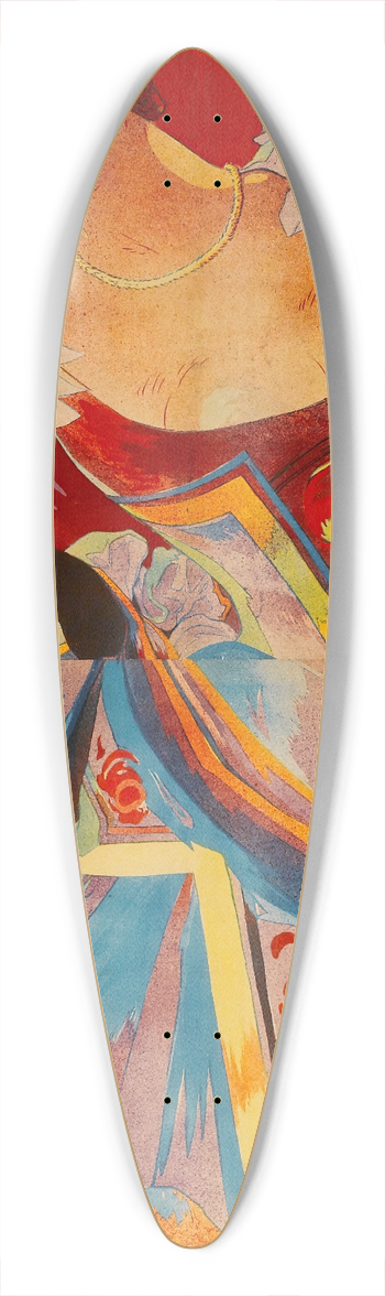 Georges de Feure - Geneve 39.3 inch art pintail longboard deck