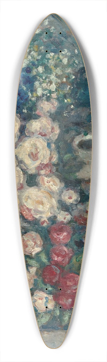 Georges d'Espagnat - Deux bouquets de roses 39.3 inch art pintail longboard deck