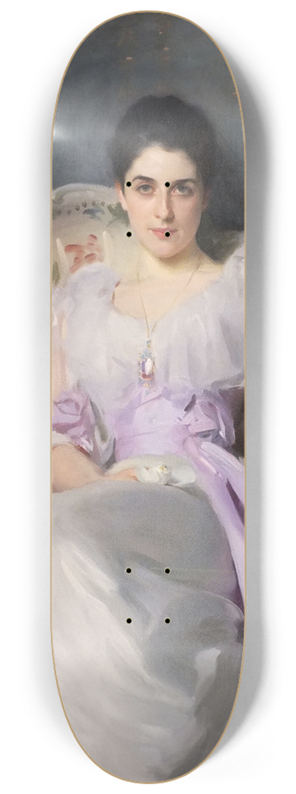 John Singer Sargent - Portrait of Lady Agnew of Lochnaw (1865-1932) 8.25 inch art skate deck