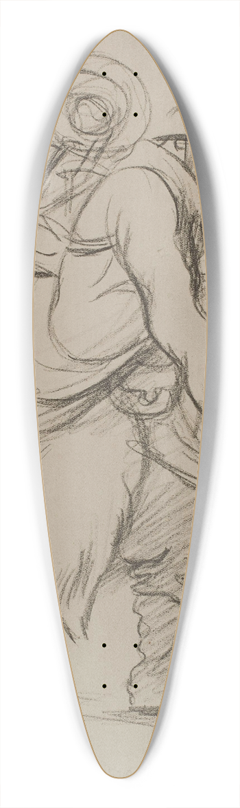 Georges Goursat (Sem) - Marche dun poilu 39.3 inch art pintail longboard deck