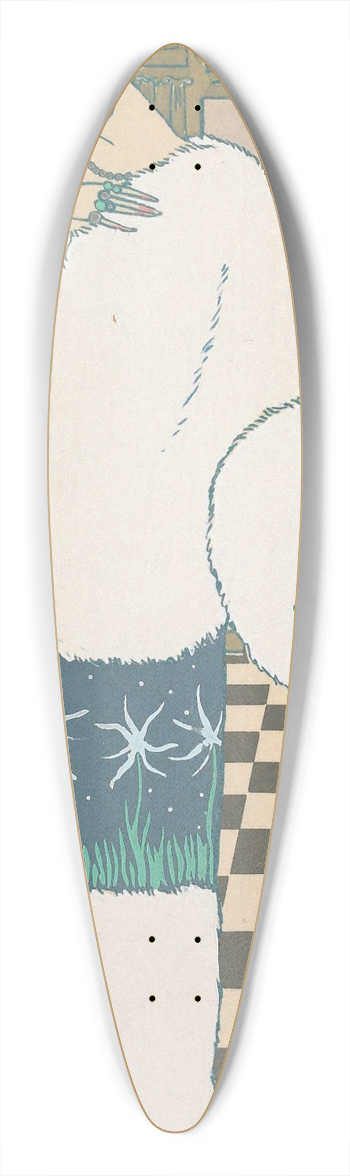 Georges Lepape - Les Hermines 39.3 inch art pintail longboard deck