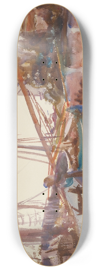 John Singer Sargent - Santa Maria della Salute, Venice 8.25 inch art skate deck