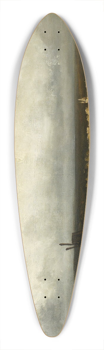 Georges Michel - Windmills at Montmartre 39.3 inch art pintail longboard deck