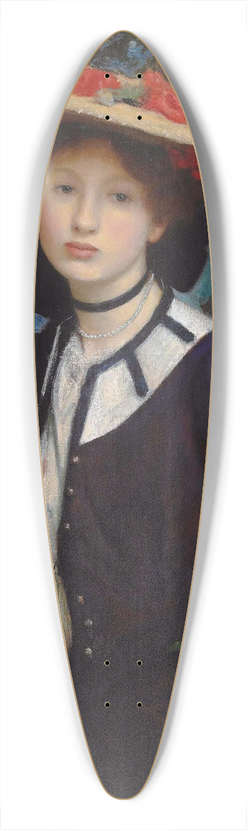 George Spencer Watson - Lady Holding A Parasol 39.3 inch art pintail longboard deck