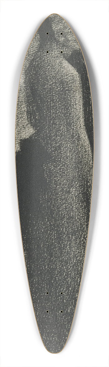 Georges Seurat - The Black Bow 39.3 inch art pintail longboard deck