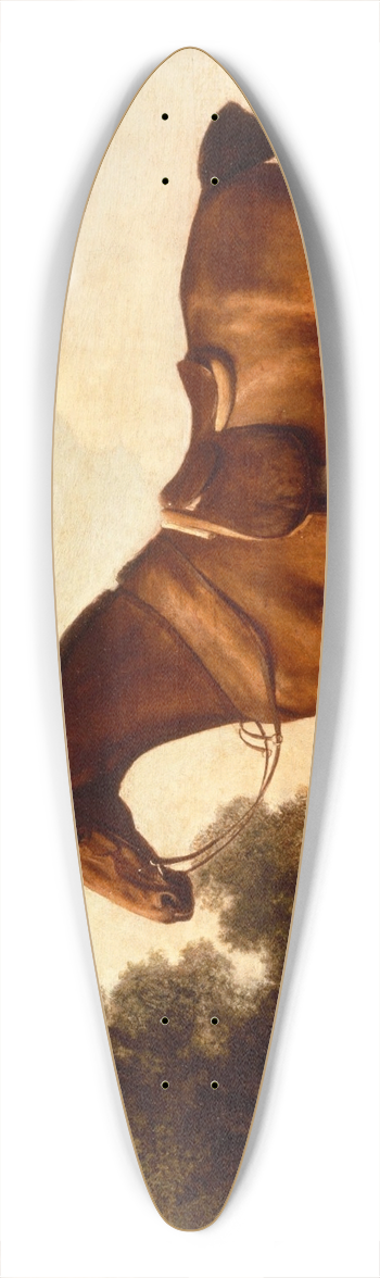 George Stubbs - A Saddled Bay Hunter 39.3 inch art pintail longboard deck