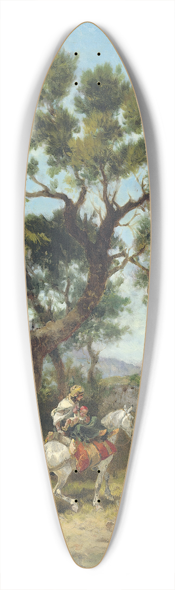 Georges Washington - Warriors At Rest 39.3 inch art pintail longboard deck