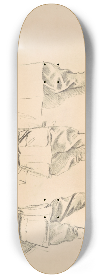 John Singer Sargent - Studies for General Officers of World War I 8.25 inch art skate deck