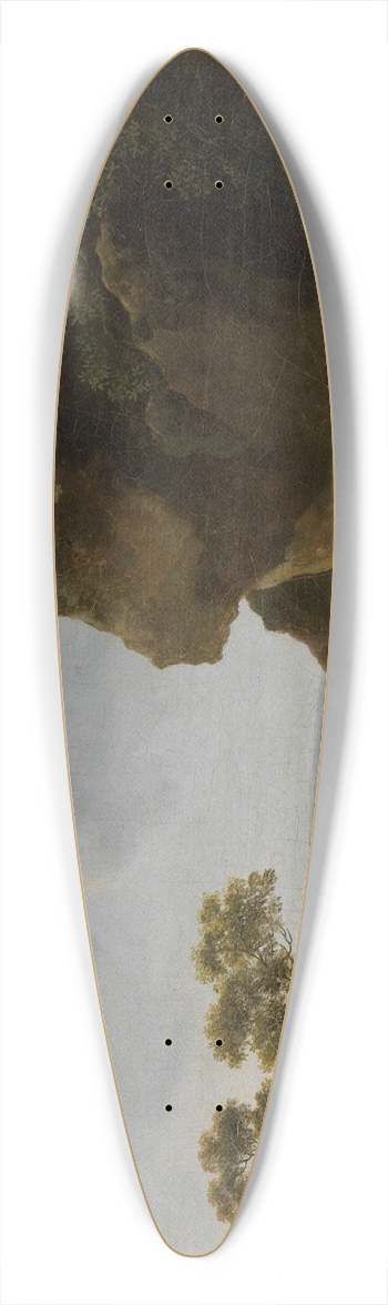 Georg Friedrich Meyer - Landschaft mit einem berfall 39.3 inch art pintail longboard deck
