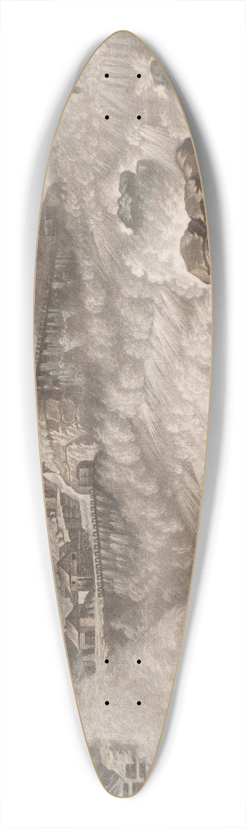 Georg Haas - Vue de Sarpen ou Sarps-Foss 39.3 inch art pintail longboard deck