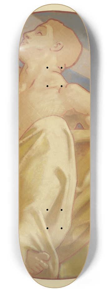 John Singer Sargent - Study for History, Museum of Fine Arts, Boston 8.25 inch art skate deck
