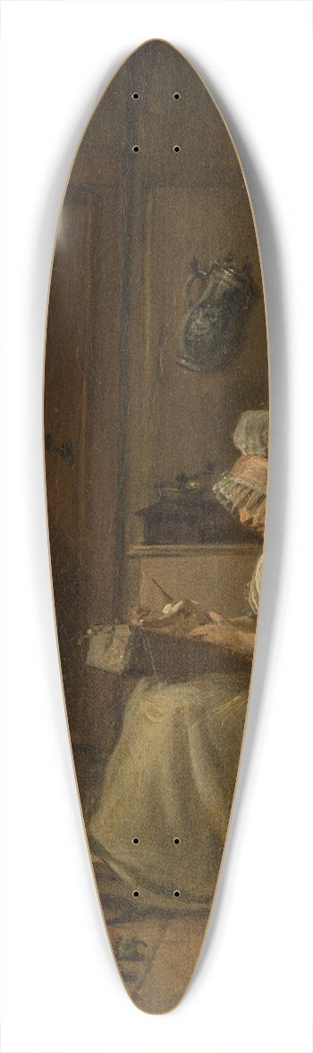 Georg Karl Urlaub - Kitchen Scene 39.3 inch art pintail longboard deck
