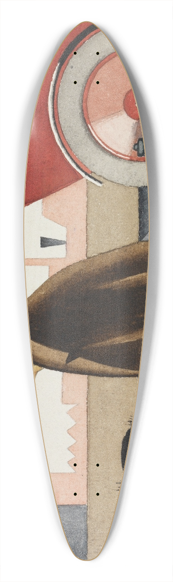 Georg Scholz - Arbeit schndet 39.3 inch art pintail longboard deck