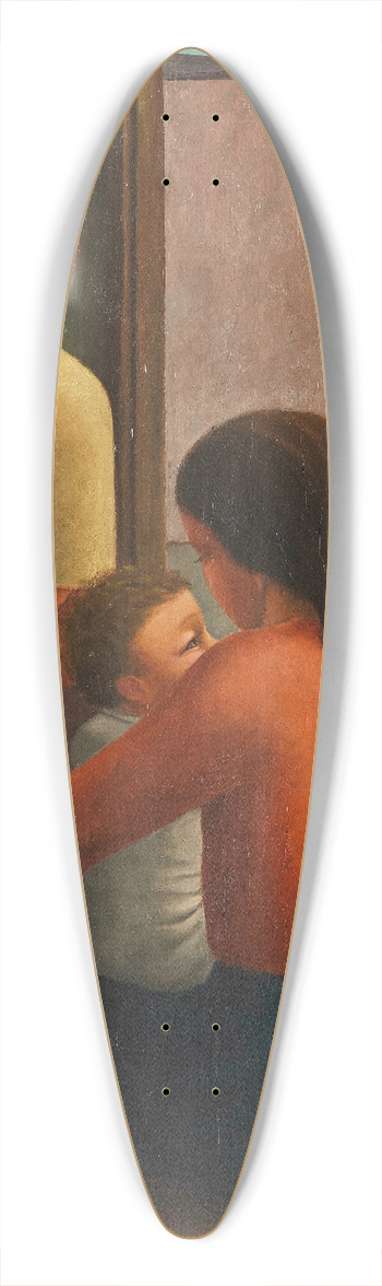Georg Schrimpf - Zwei Frauen mit Kind 39.3 inch art pintail longboard deck