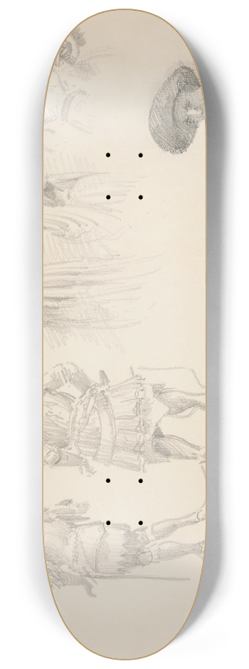 John Singer Sargent - Study of SixFigures 8.25 inch art skate deck