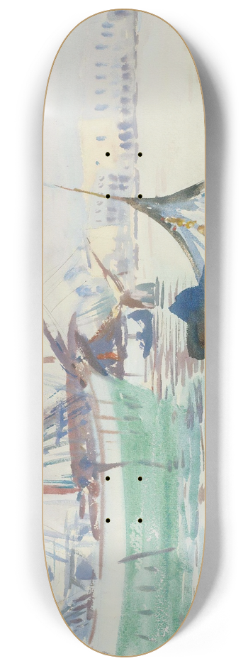 John Singer Sargent - Summer On The Giudecca 8.25 inch art skate deck