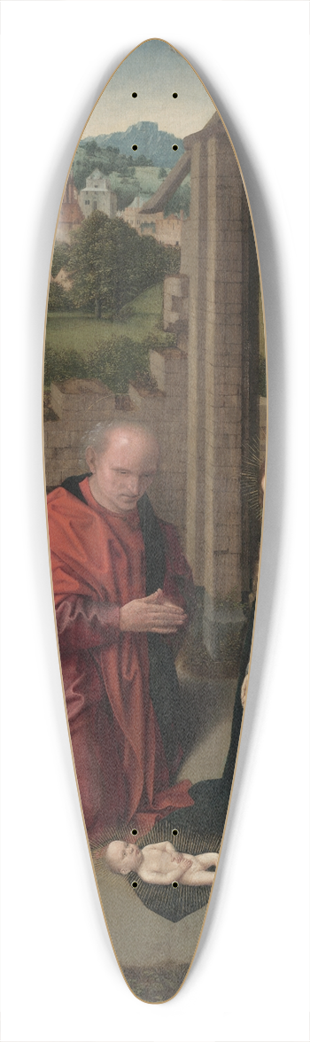 Gerard David - The Nativity 39.3 inch art pintail longboard deck