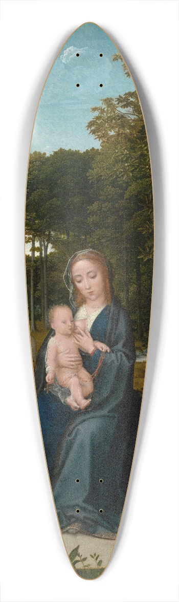 Gerard David - The Rest on the Flight into Egypt 39.3 inch art pintail longboard deck