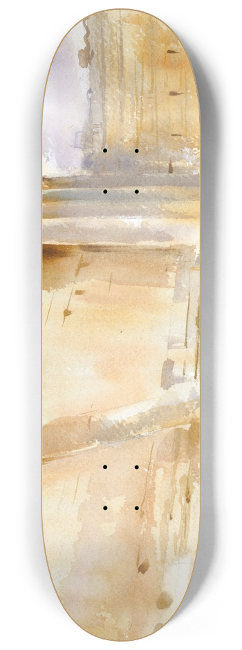John Singer Sargent - Temple of Bacchus, Baalbek 8.25 inch art skate deck
