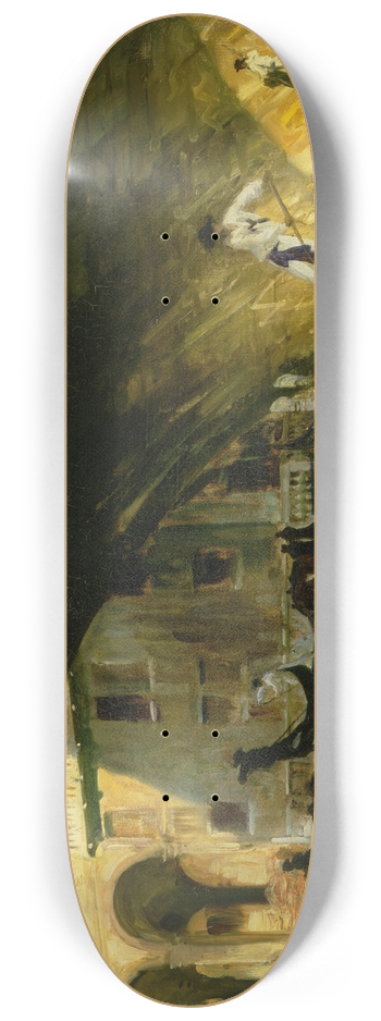 John Singer Sargent - The Rialto, Venice 8.25 inch art skate deck