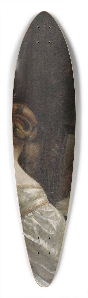 Gerard ter Borch - Woman at a Mirror 39.3 inch art pintail longboard deck
