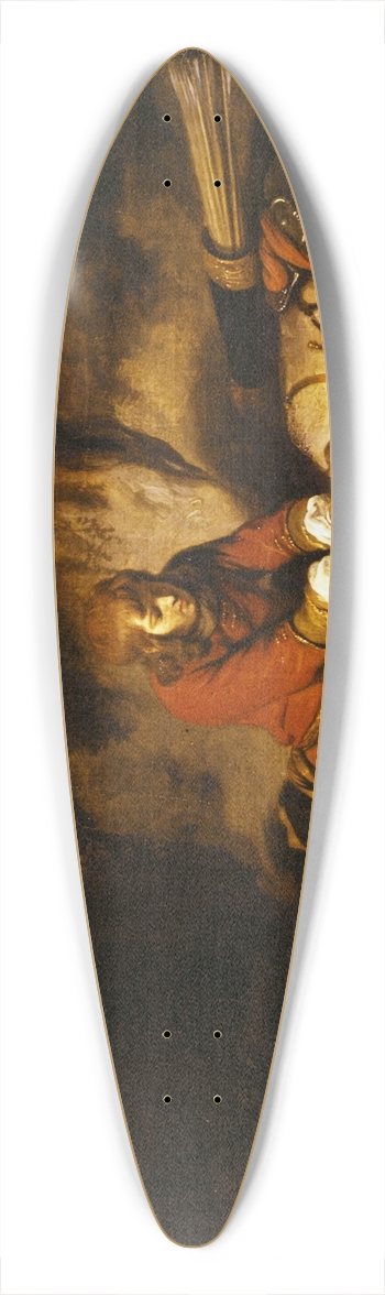 Gerbrand van den Eeckhout - The resting hunter 39.3 inch art pintail longboard deck