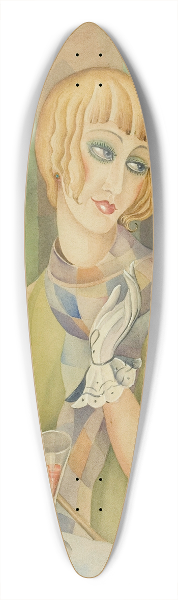 Gerda Wegener - Lili Elbe 39.3 inch art pintail longboard deck