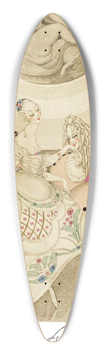 Gerda Wegener - Sur talons rouges pl 01 39.3 inch art pintail longboard deck