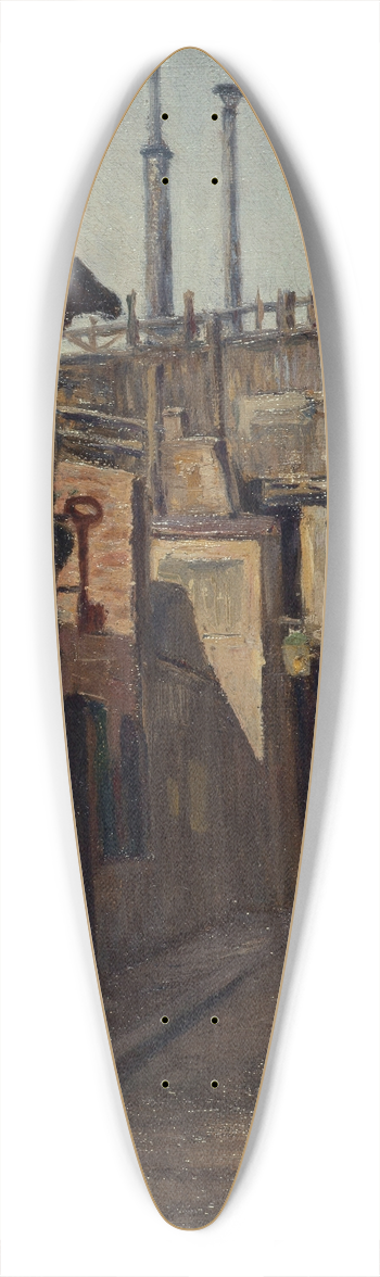 Germain Eugne Bonneton - Entre du passage Moret, rue des Cordelires 39.3 inch art pintail longboard deck