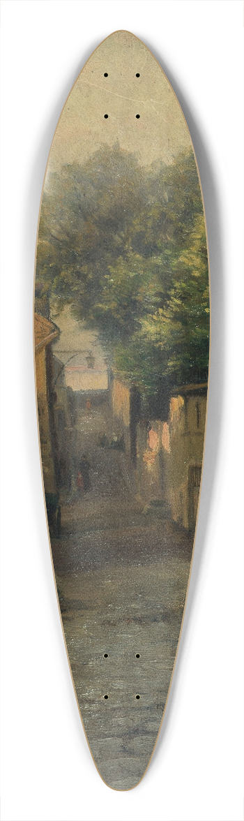 Germain Eugne Bonneton - La rue de la Fontaine--Mulard (place de Rungis) 39.3 inch art pintail longboard deck