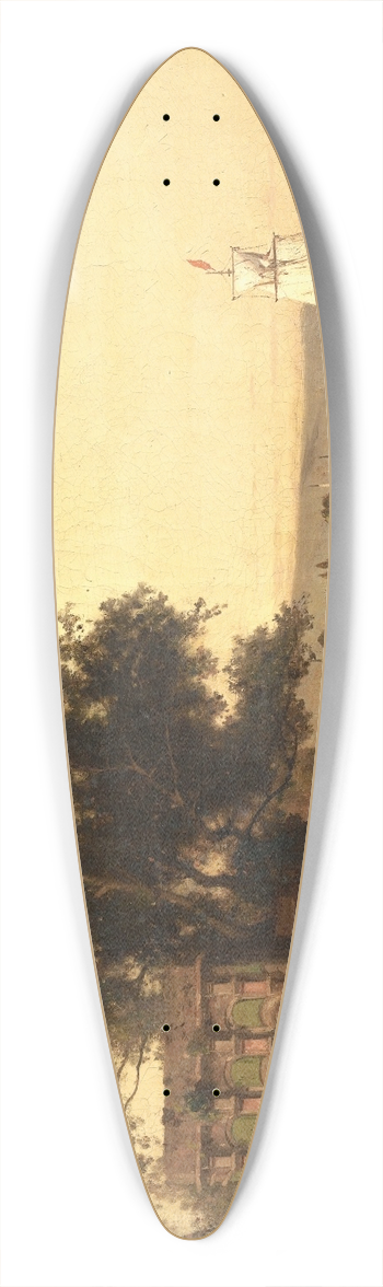 Germain Fabius Brest - OnThe Bosphorus 39.3 inch art pintail longboard deck